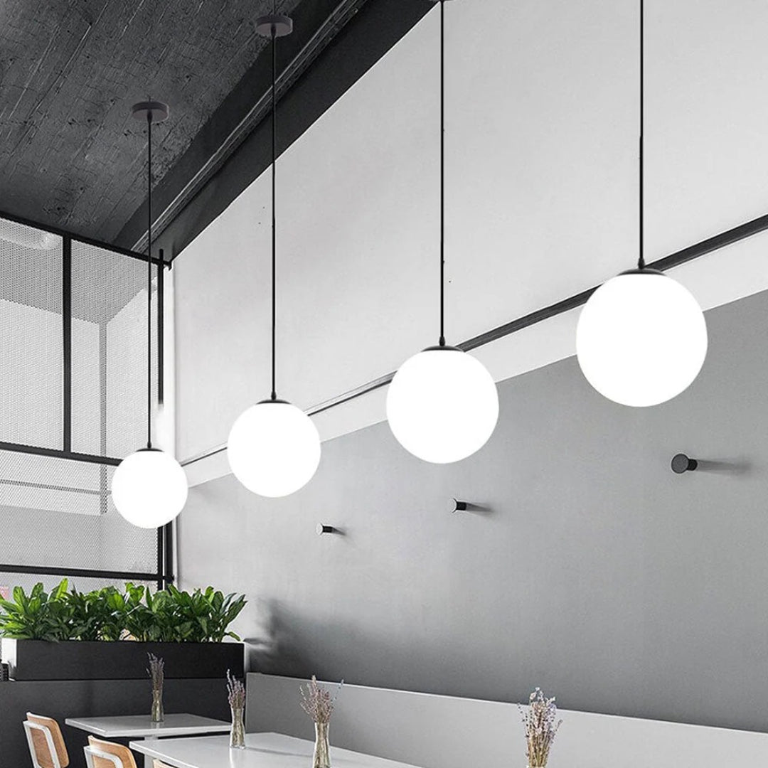 Drievoudige bol hanglamp