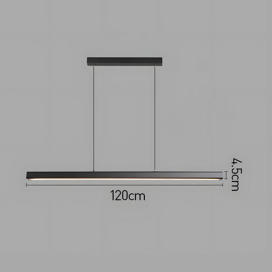 Lineaire LED metalen hanglamp