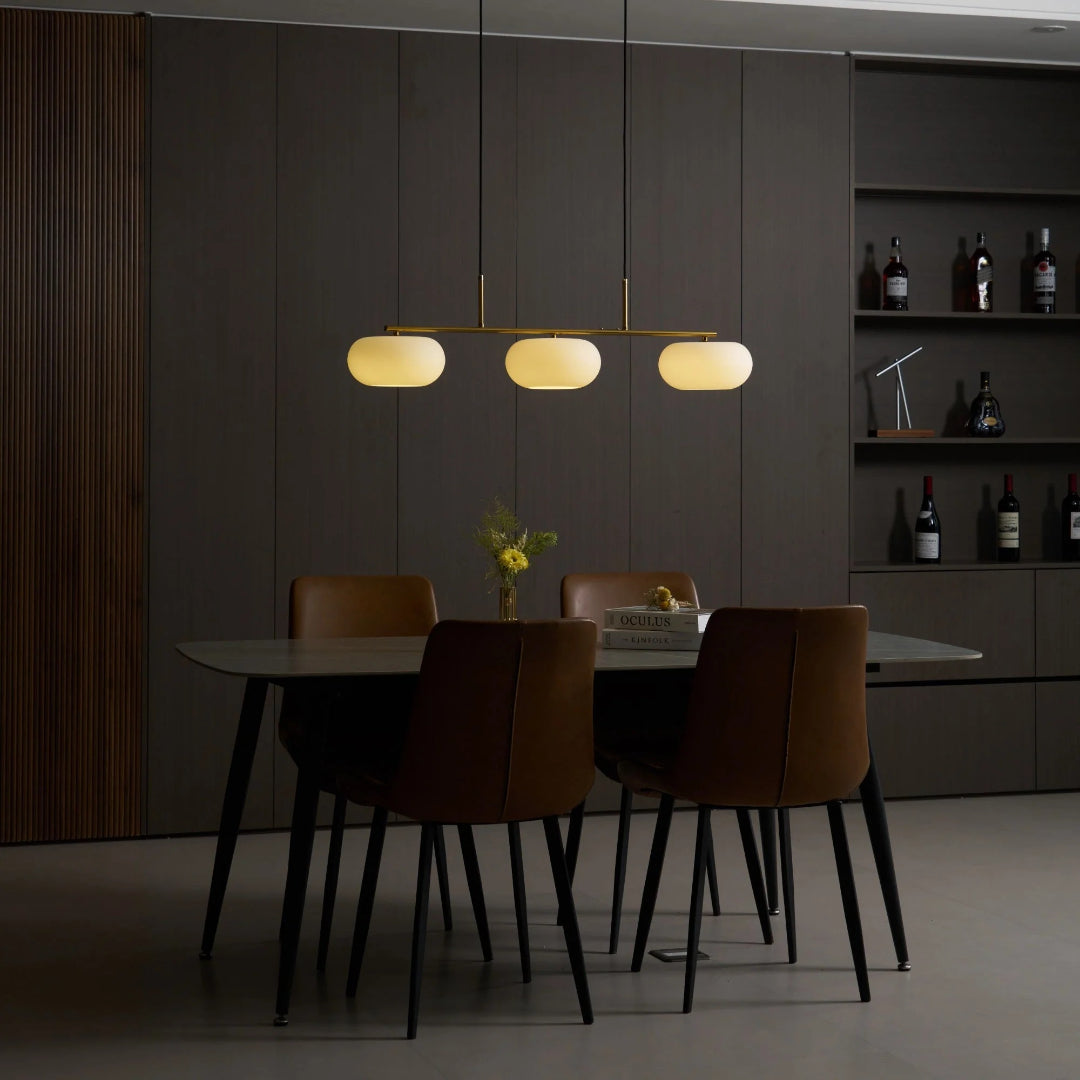 Lineaire Glazen Drievoudige Hanglamp
