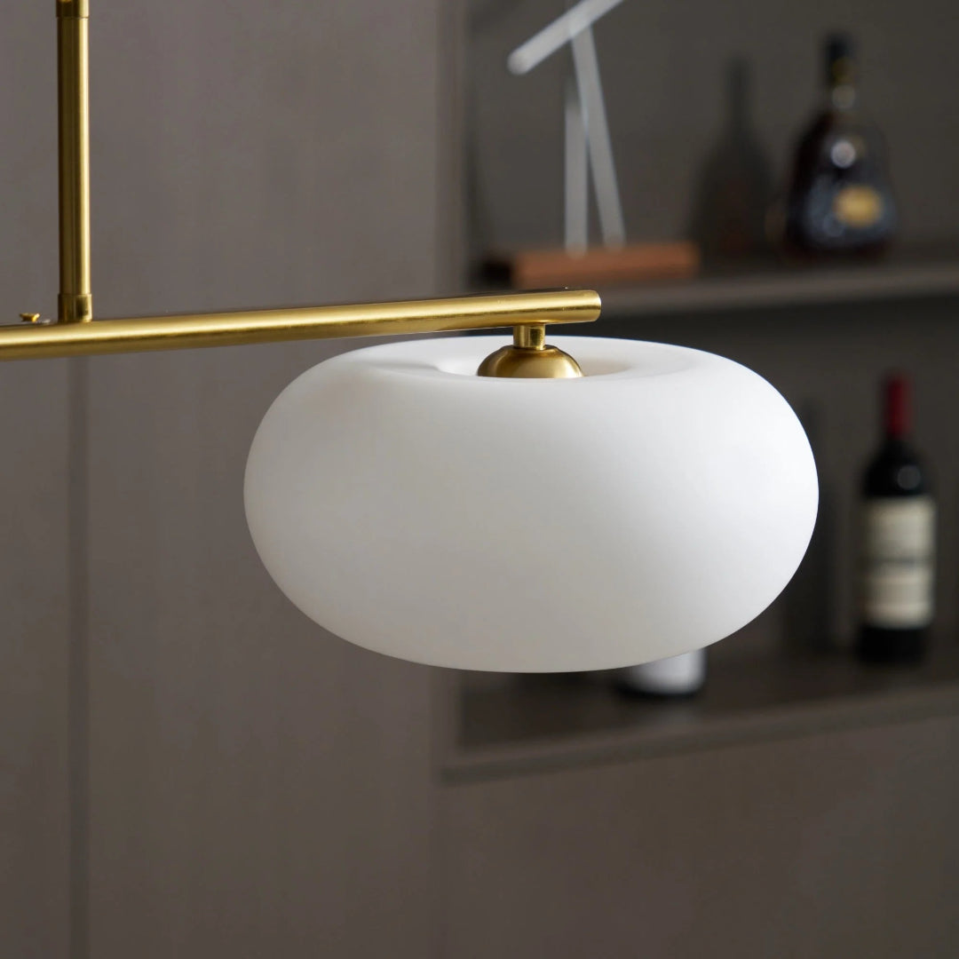 Lineaire Glazen Drievoudige Hanglamp
