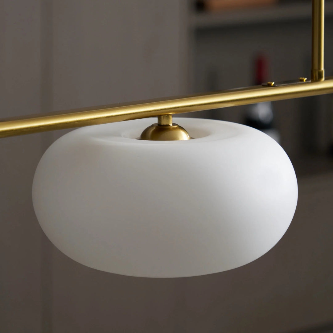 Lineaire Glazen Drievoudige Hanglamp