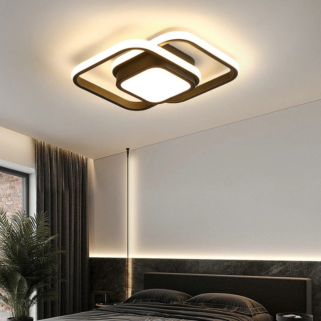 Hedendaagse Dubbele Ring Plafondlamp