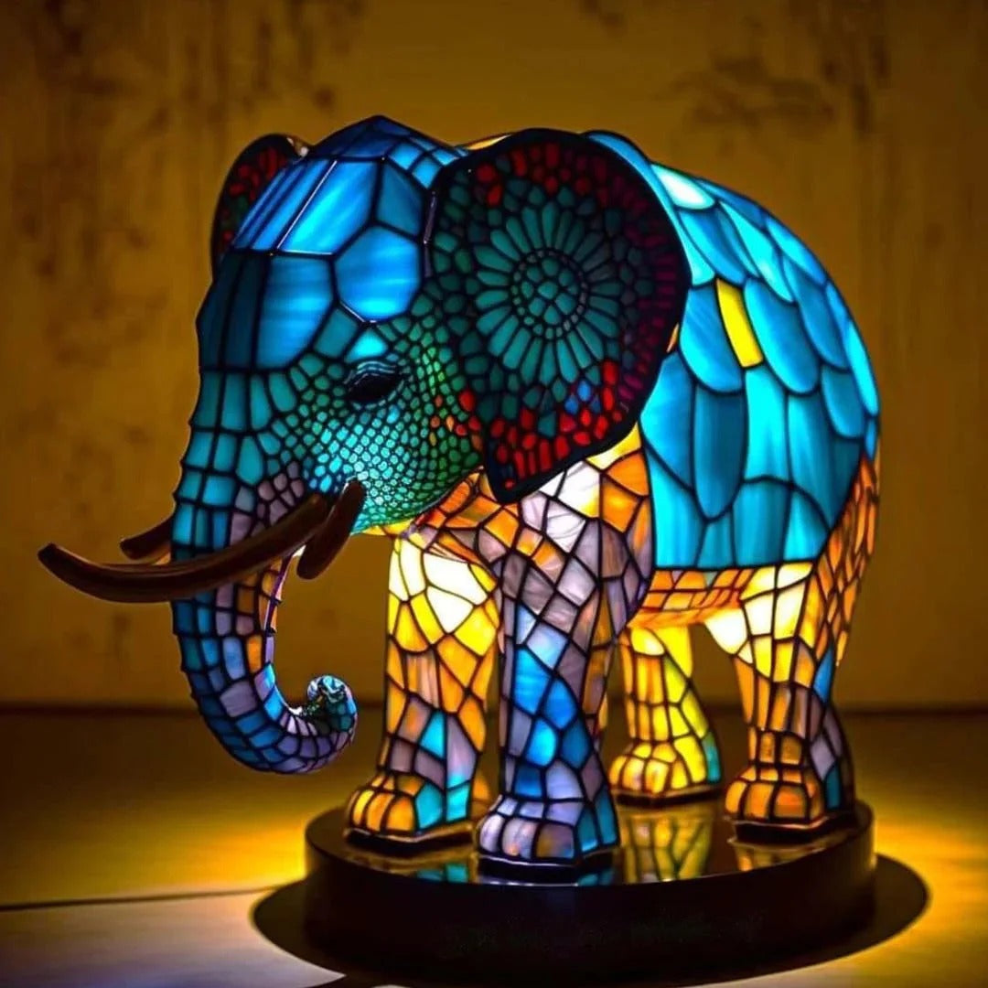 Artistieke glazen decoratieve tafellamp