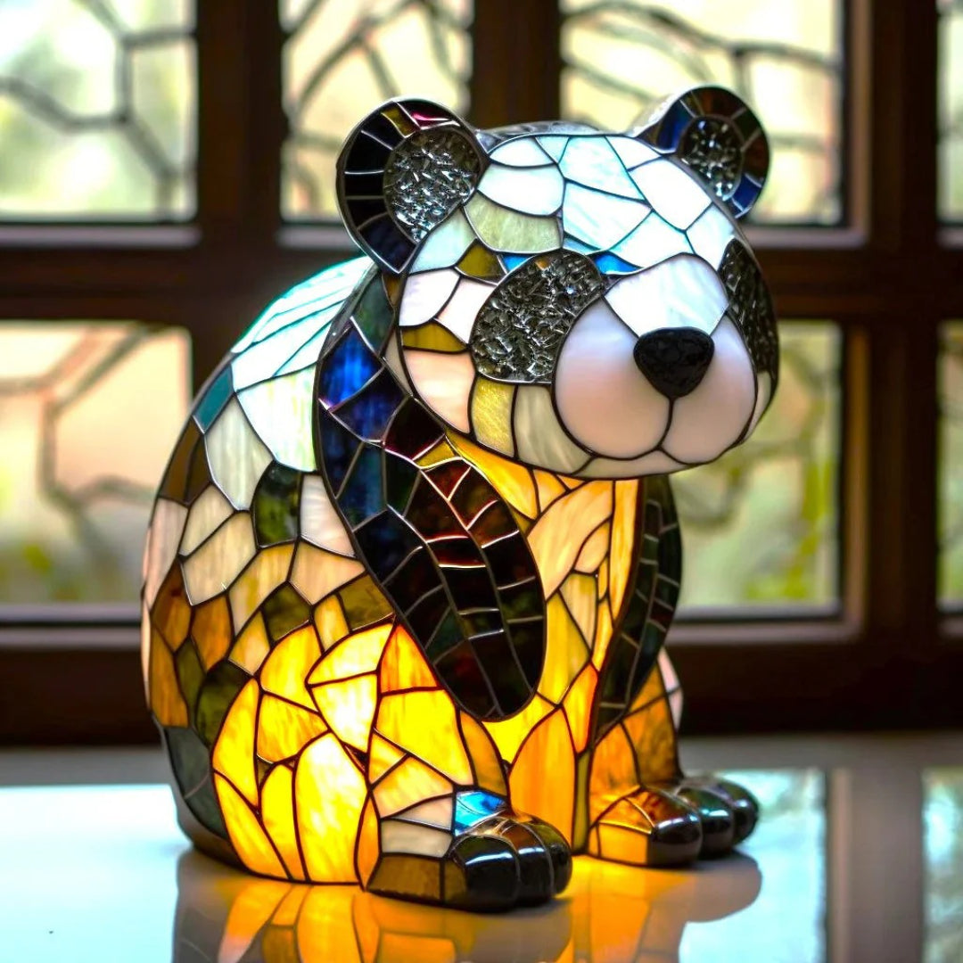 Artistieke glazen decoratieve tafellamp