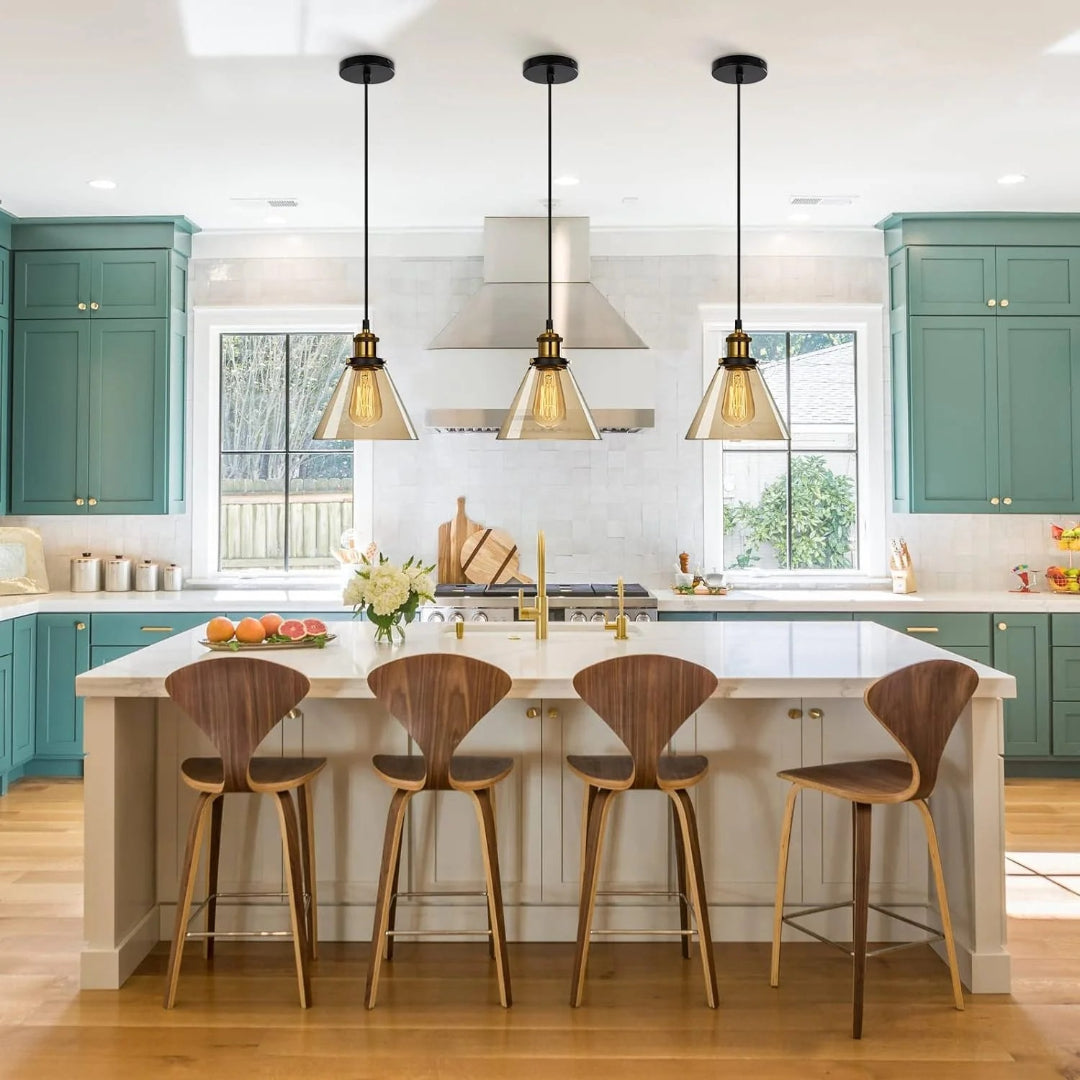 Industriële Glazen Hanglamp