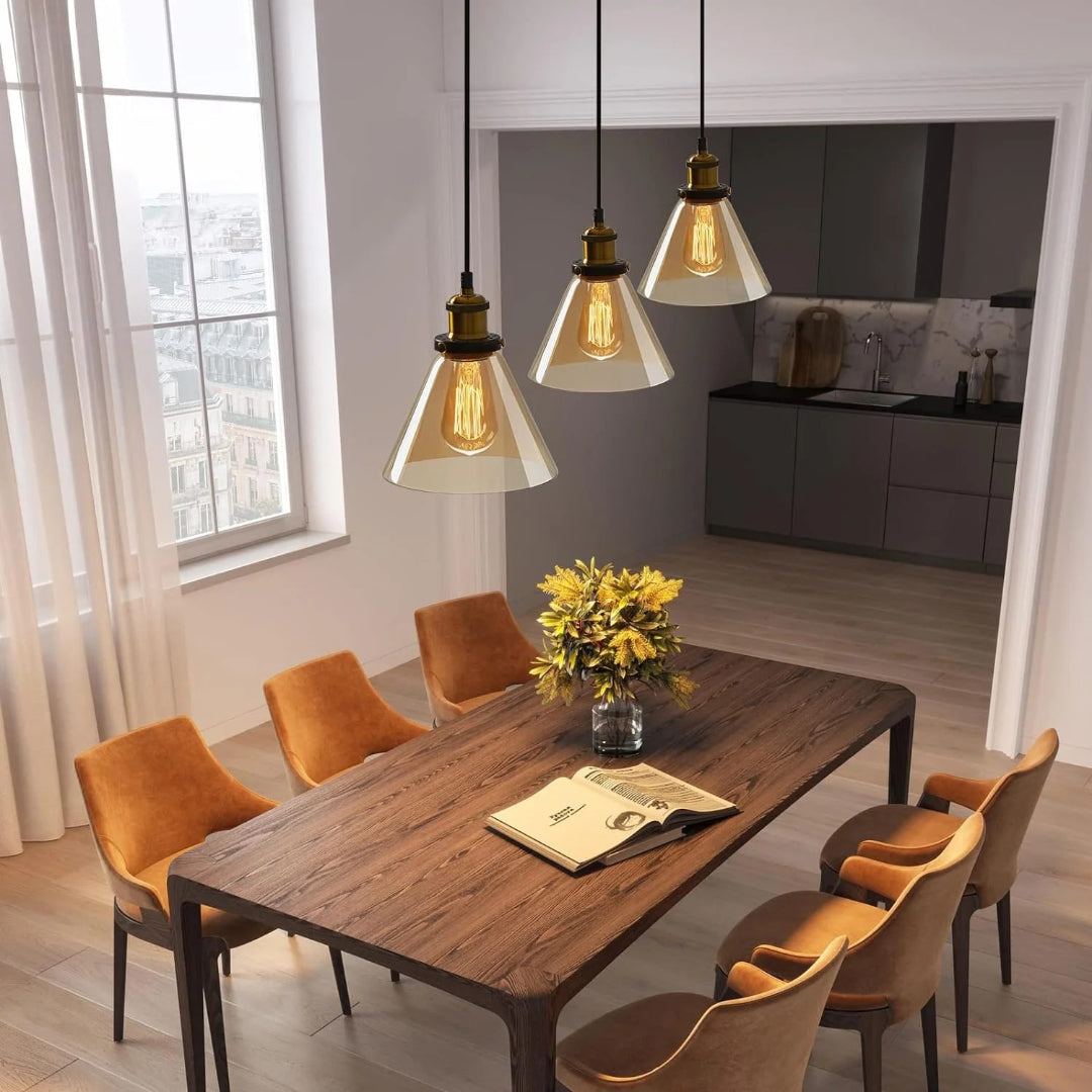 Industriële Glazen Hanglamp
