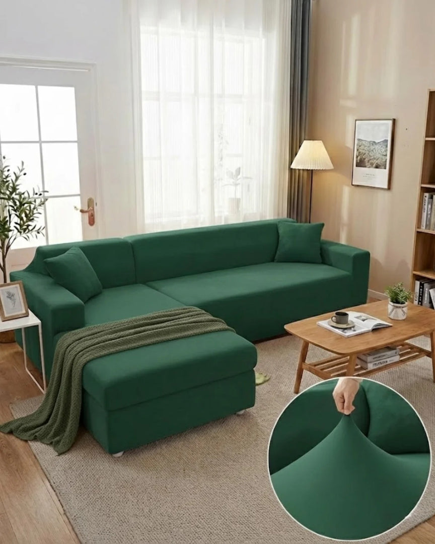 Minimalistische stretch stoffen bankhoes