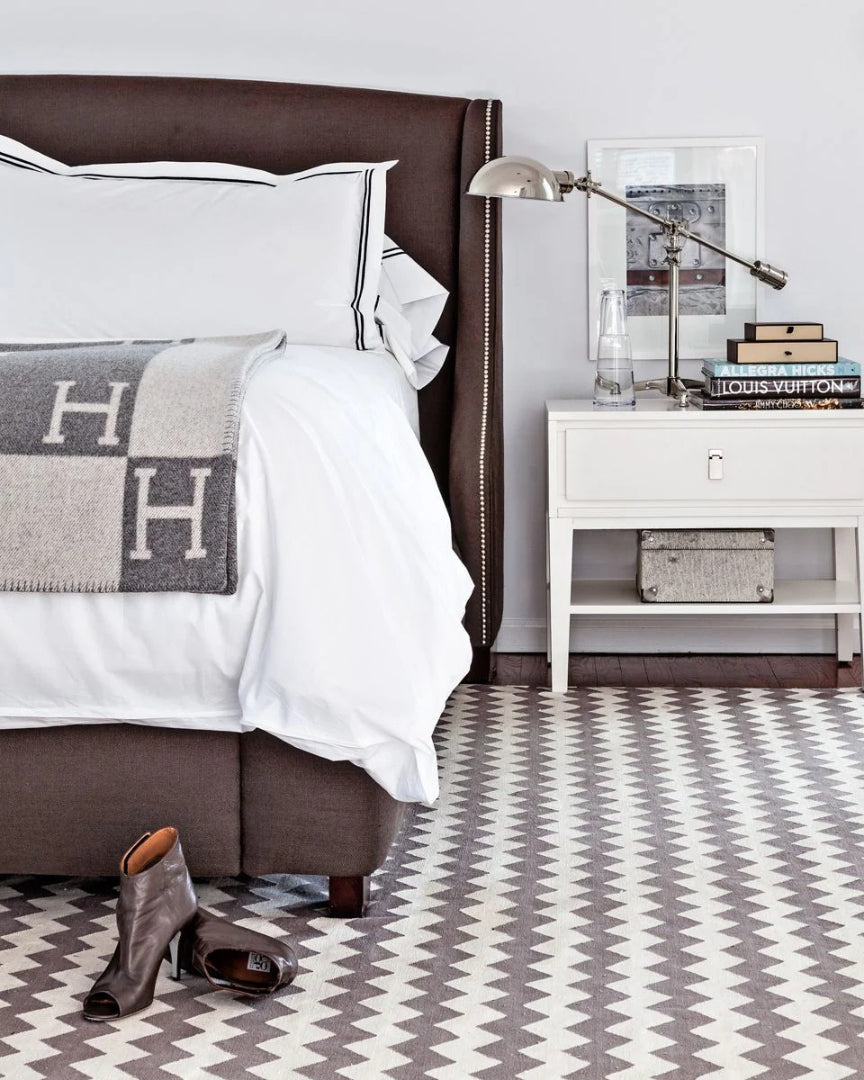 Geometrische luxe stoffen deken