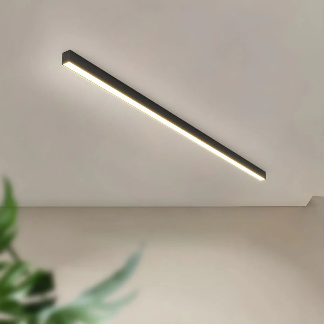 Minimalistische Lineaire Metalen Plafondlamp