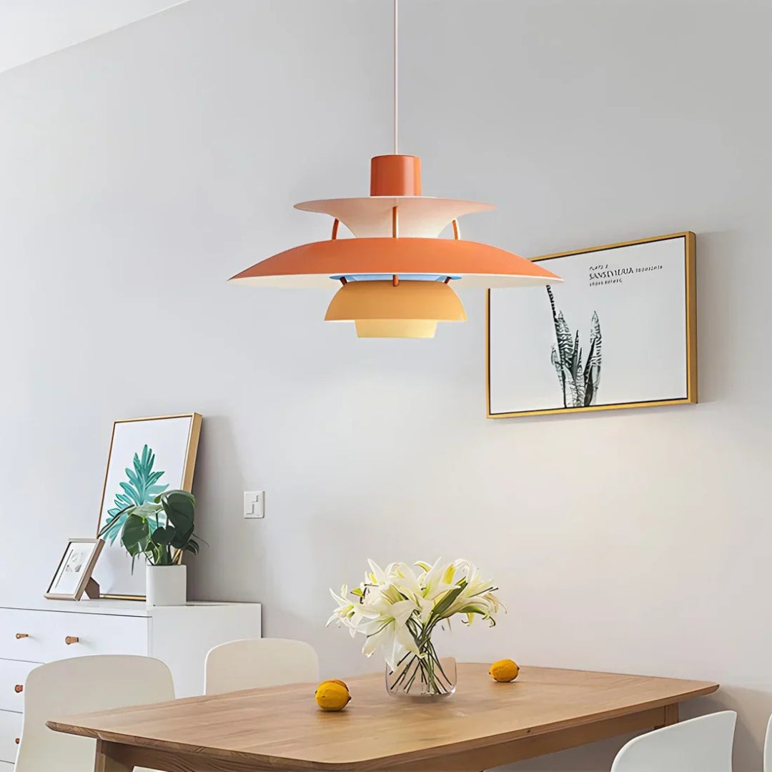 Hedendaagse Gelaagde Metalen Hanglamp