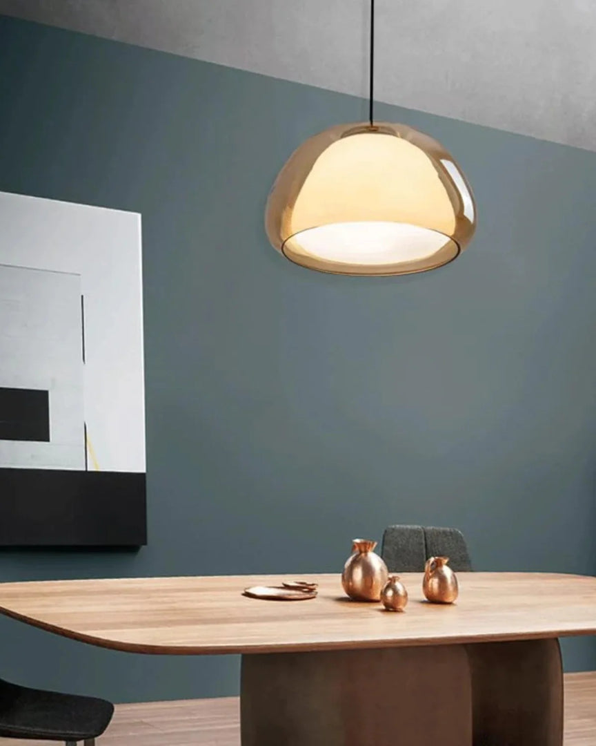 Minimalistische glazen hanglamp