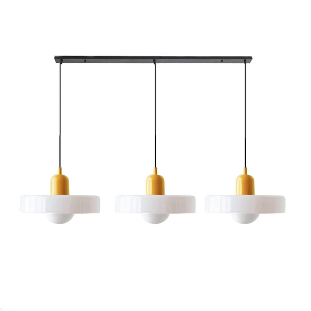 Retro glazen drievoudige hanglamp