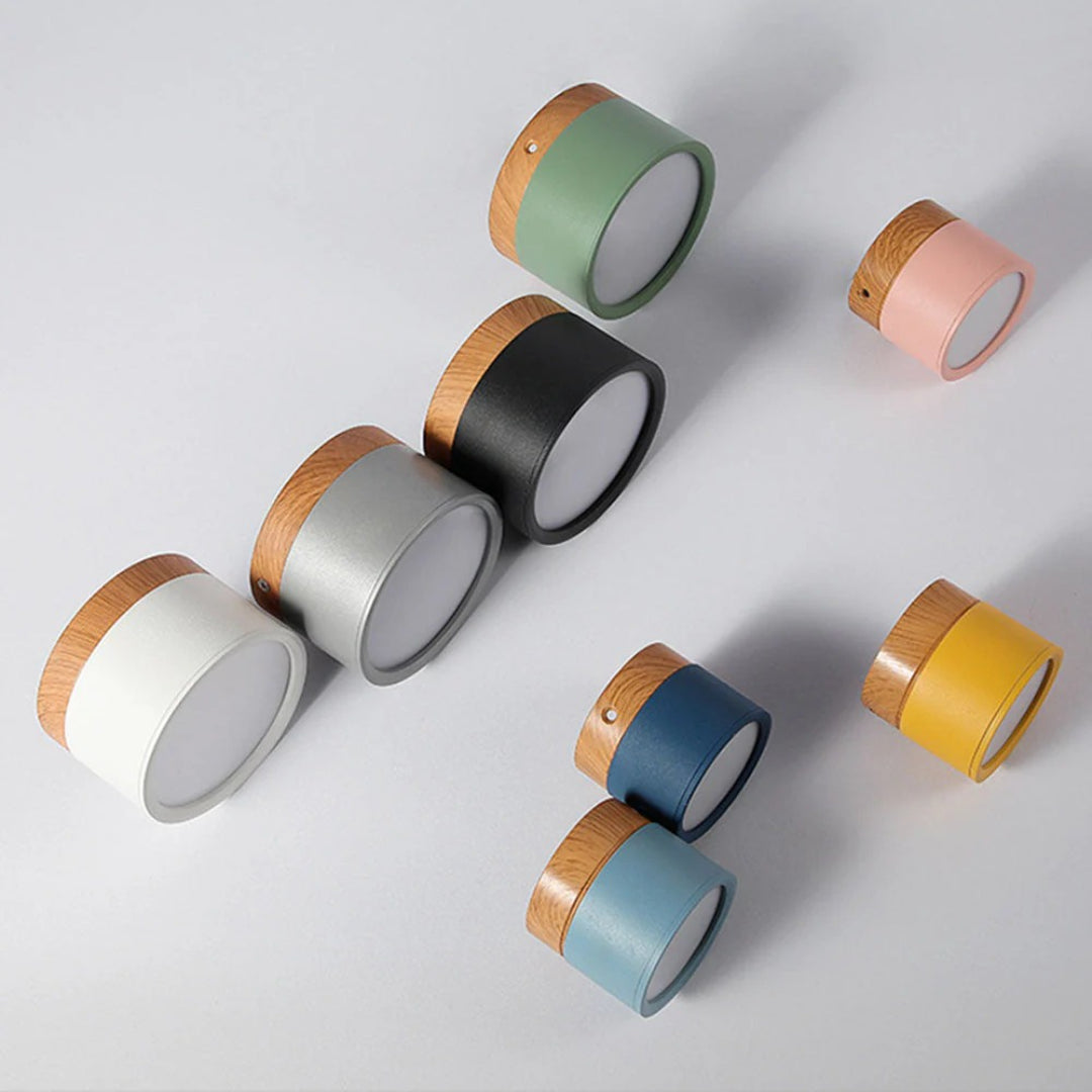 Nordische houten plafondlamp
