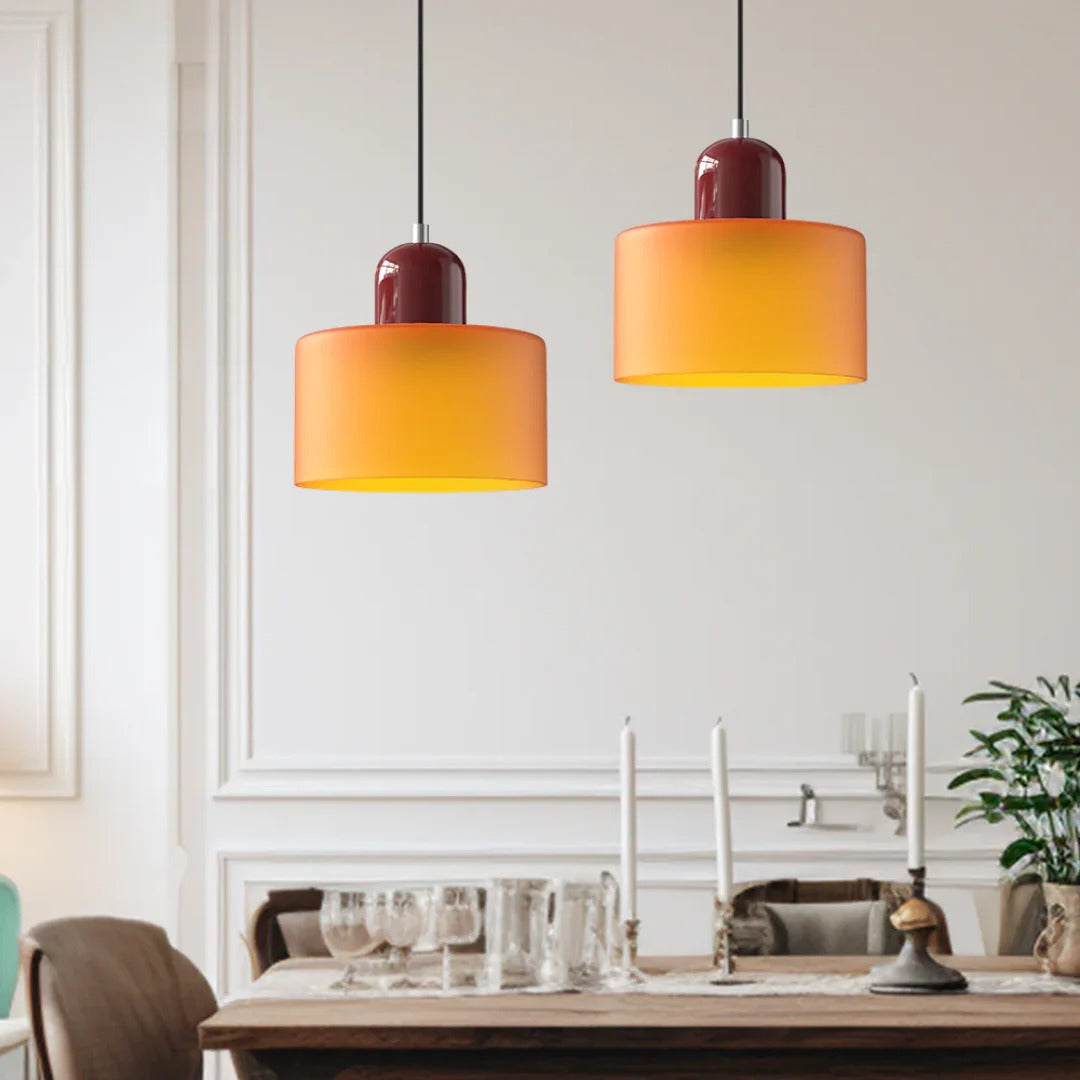 Nordische metalen retro hanglamp