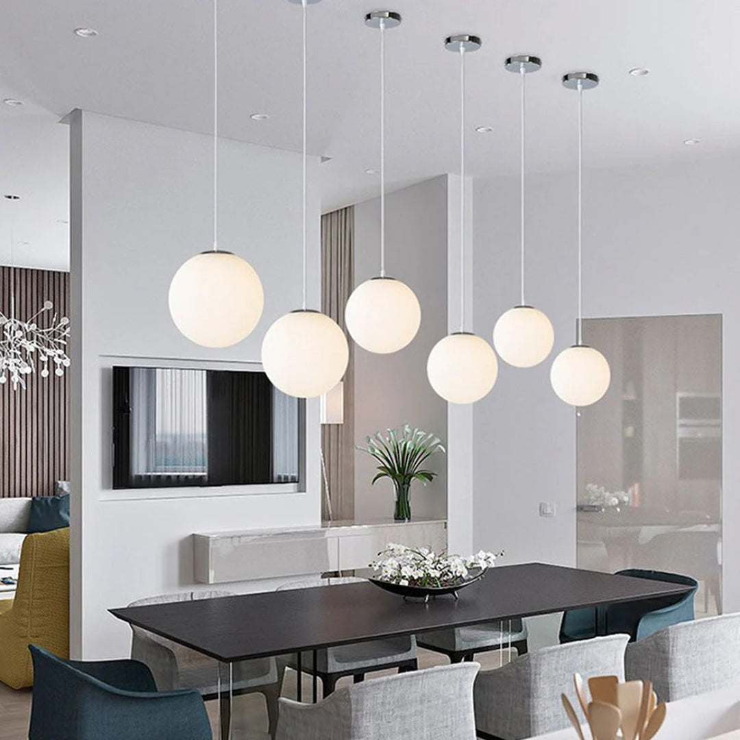 Drievoudige bol hanglamp