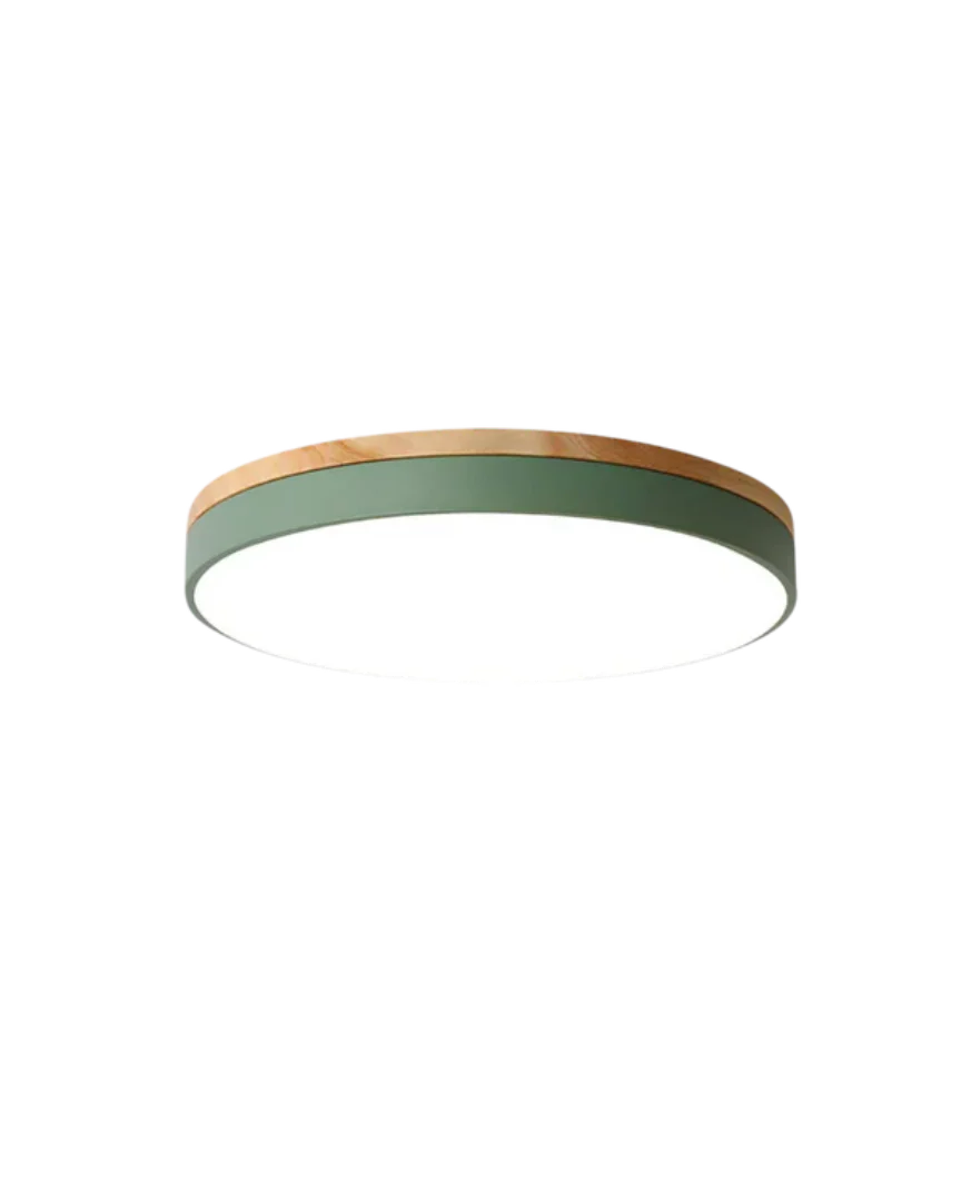 Scandinavische houten LED plafondlamp
