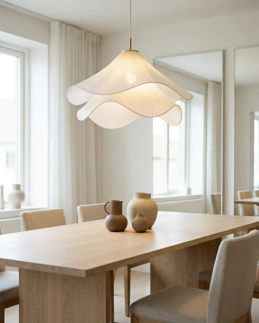 Contemporaine stoffen hanglamp