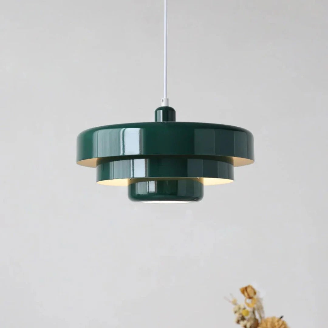 Gelaagde metalen hanglamp
