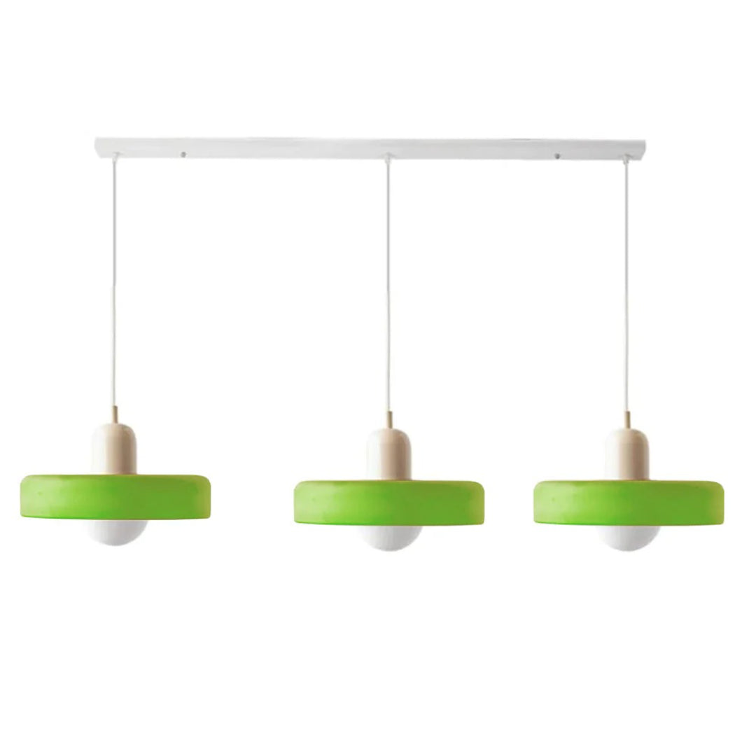 Retro glazen drievoudige hanglamp