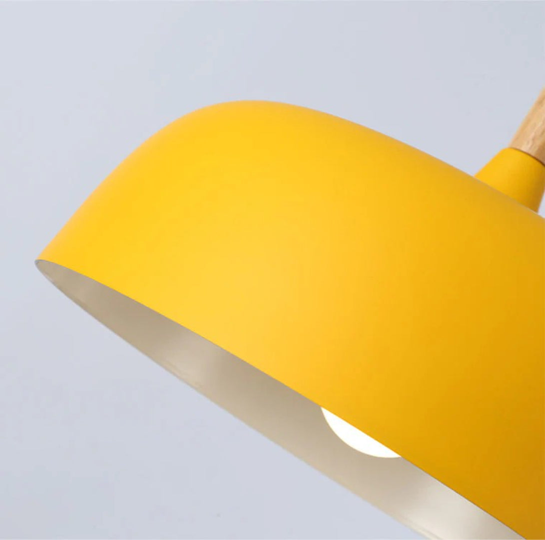 Japandi Houten Metalen Hanglamp