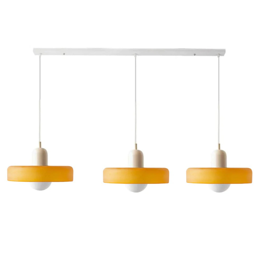 Retro glazen drievoudige hanglamp