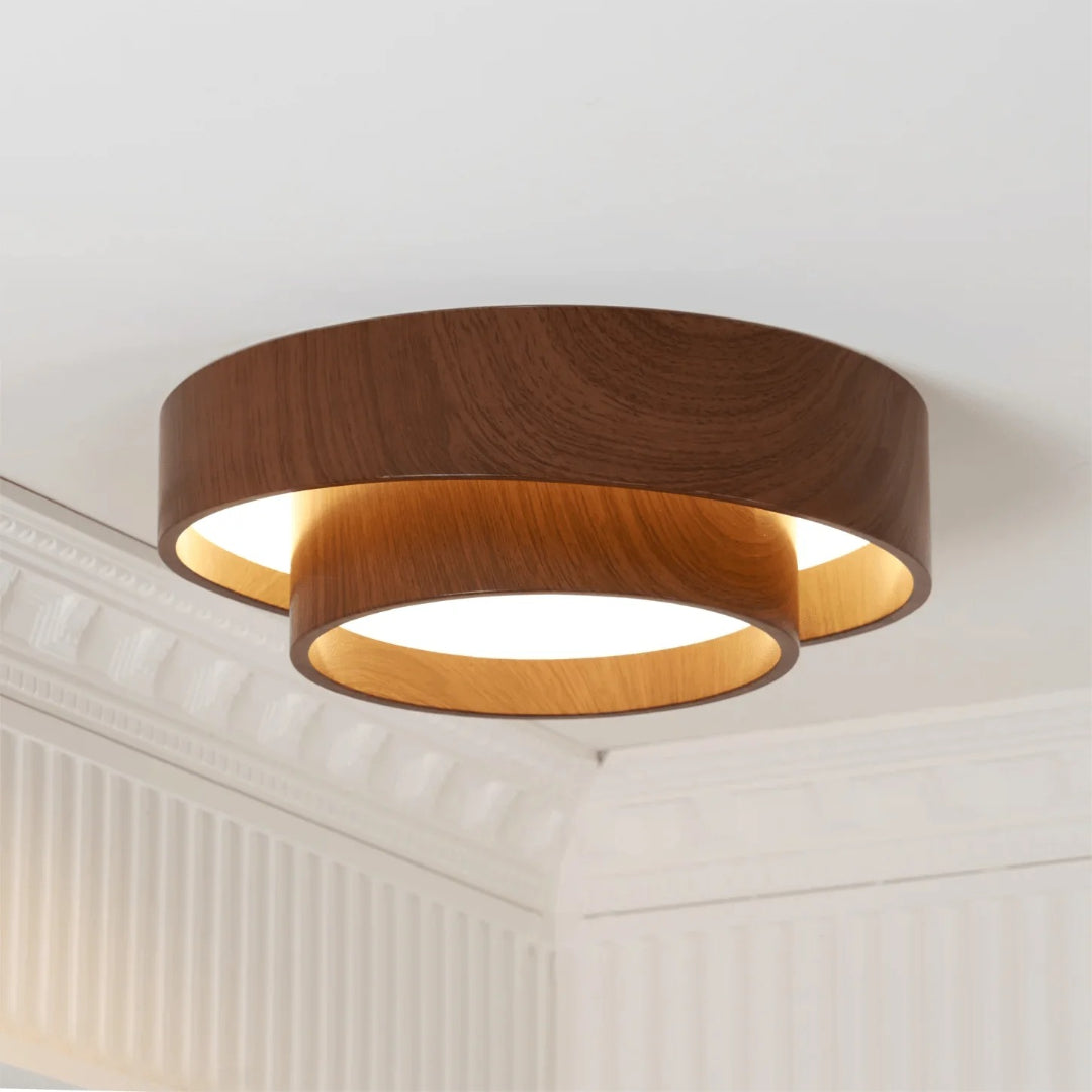 Japandi Houten Plafondlamp