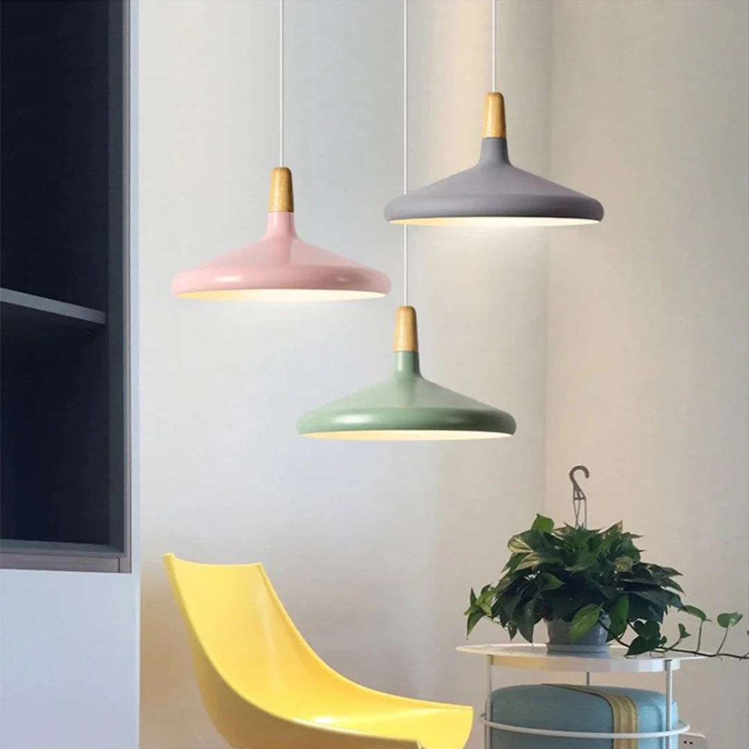 Scandinavische Houten Hanglamp