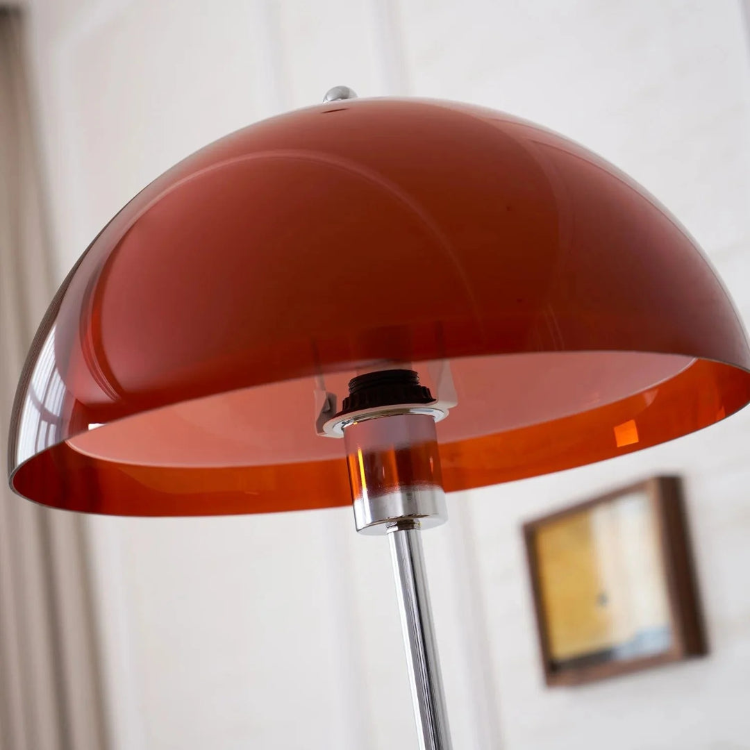 Retro metalen koepel vloerlamp