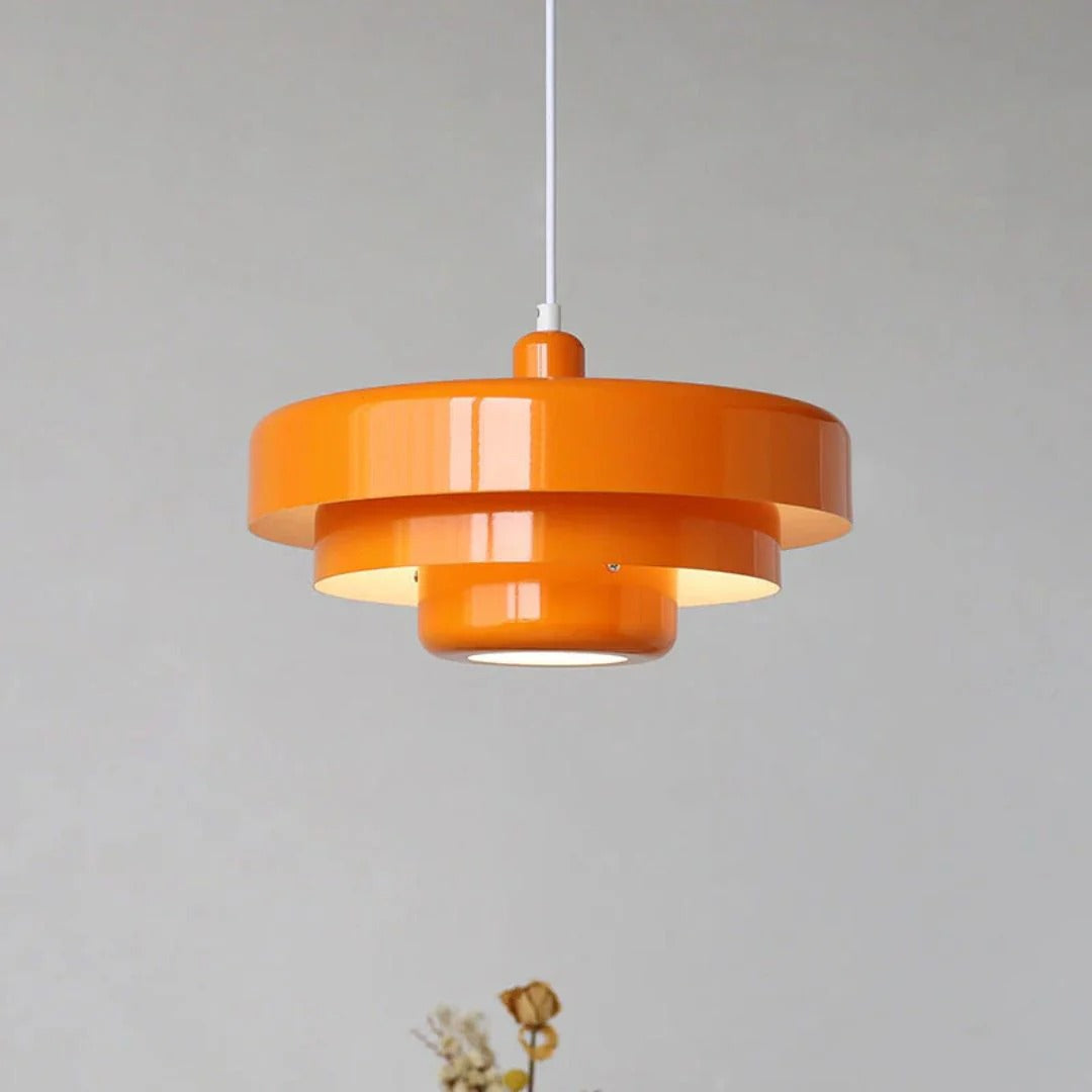 Gelaagde metalen hanglamp