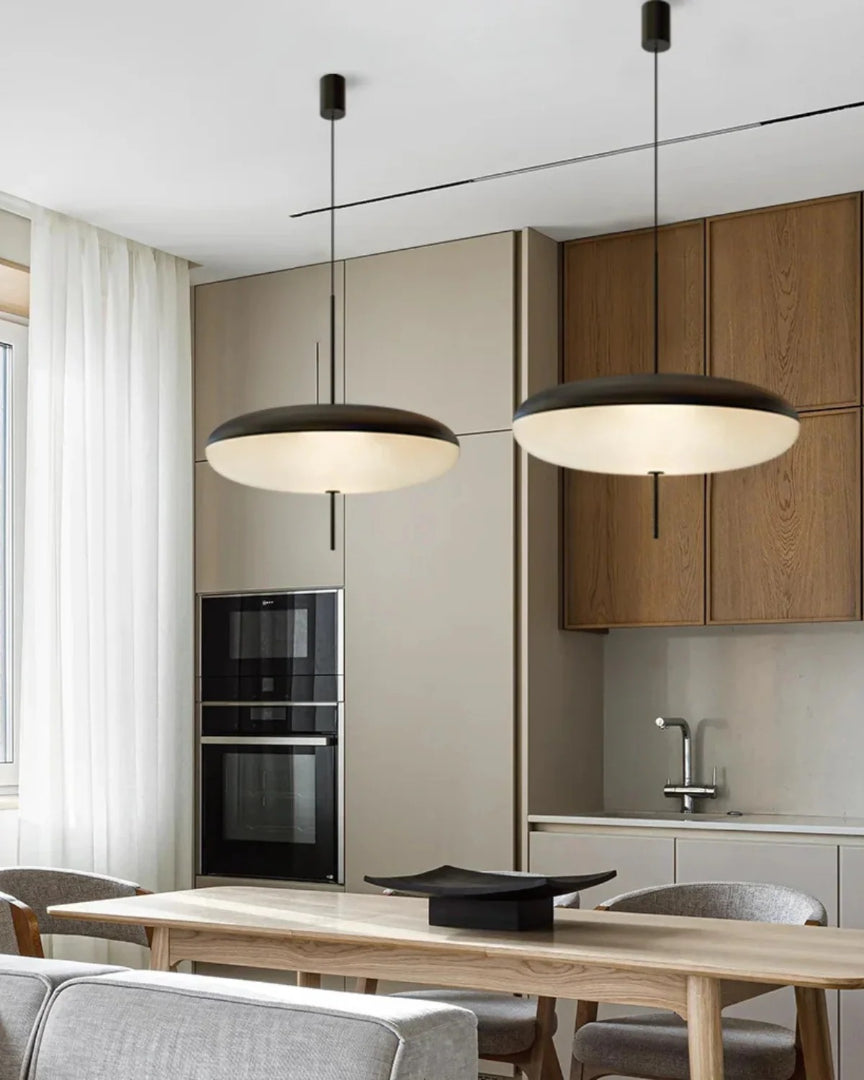 Minimalistische glazen hanglamp