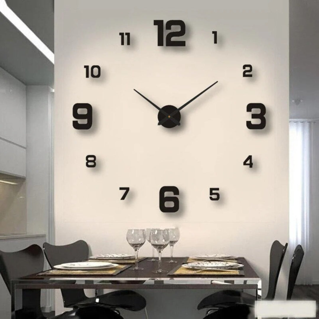 Moderne 3D wandklok