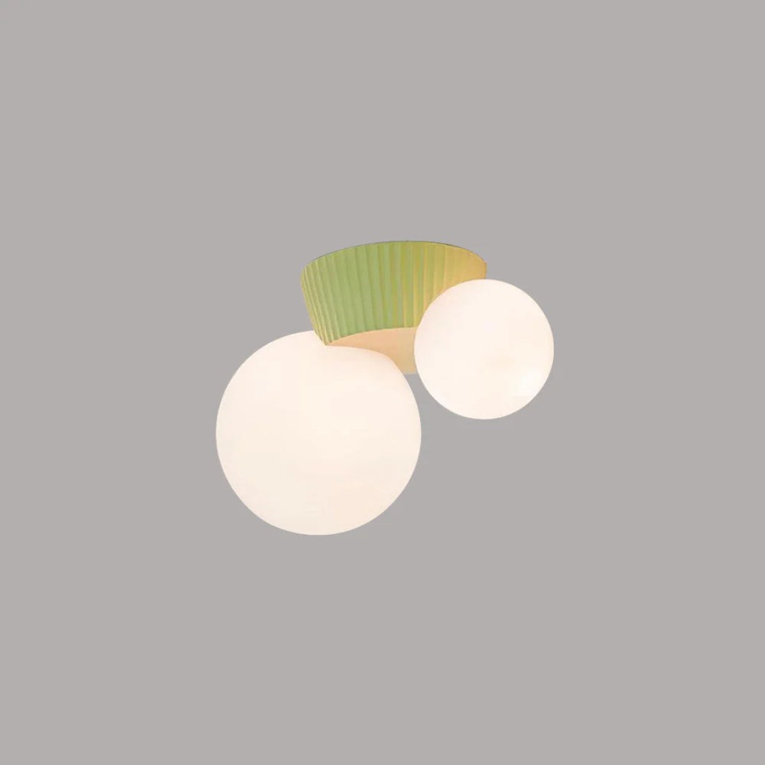 Dubbele bol plafondlamp