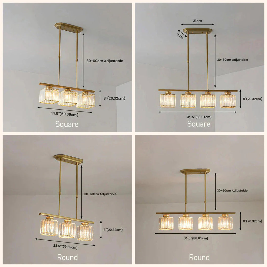 Kristallen Lineaire Hanglamp