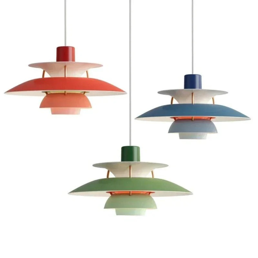 Hedendaagse Gelaagde Metalen Hanglamp