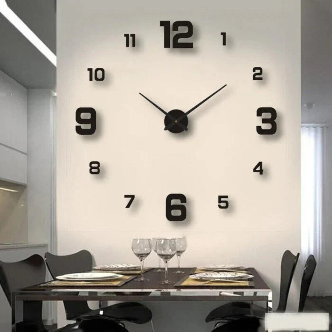 Moderne acryl wandklok