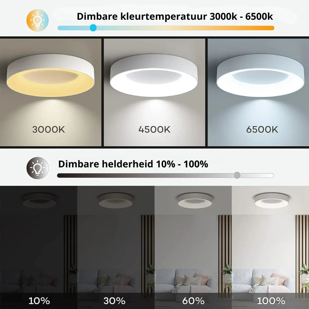 Minimalistische Ronde Acryl Plafondlamp