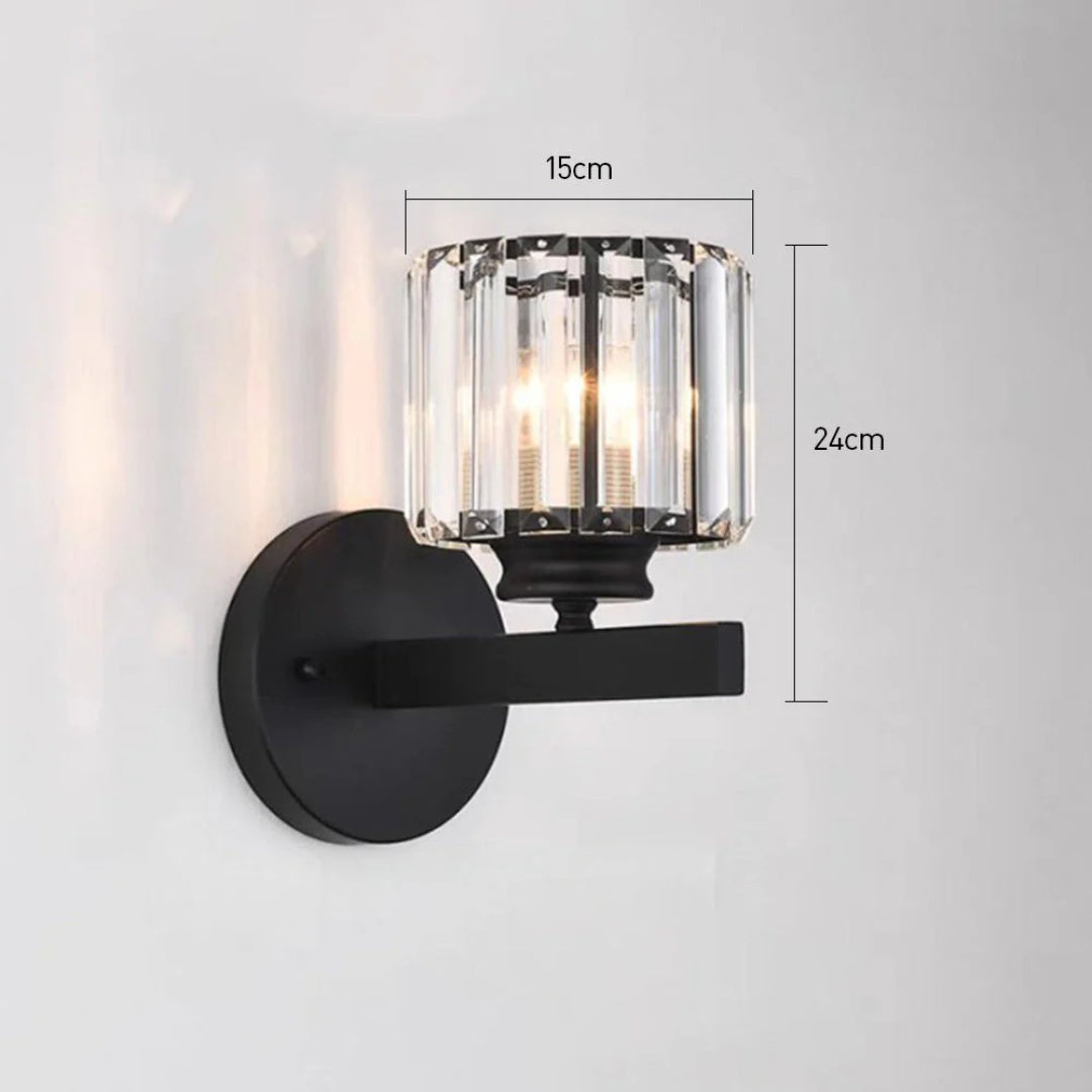 Industriële Glazen Wandlamp