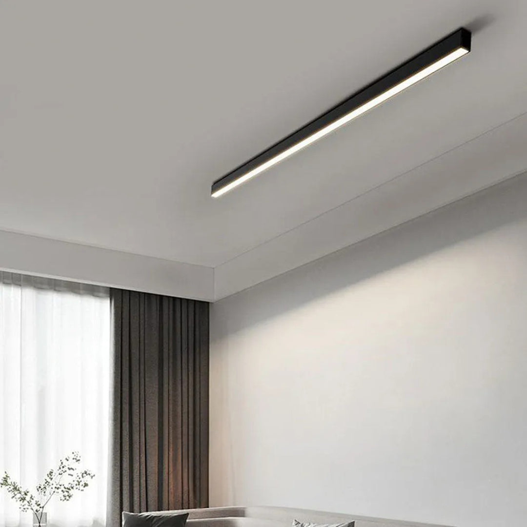 Minimalistische Lineaire Metalen Plafondlamp