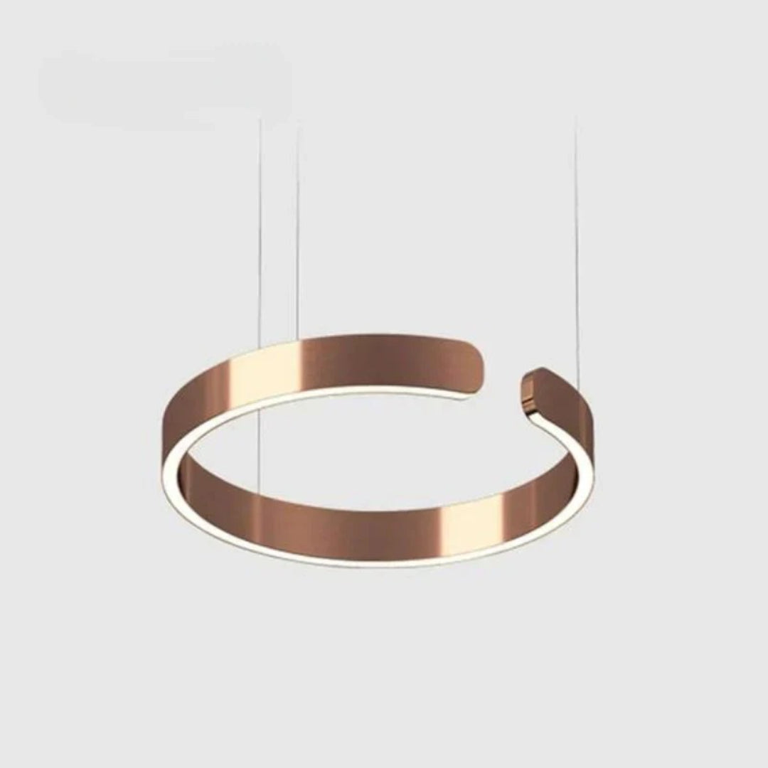 Cirkelvormige LED metalen hanglamp