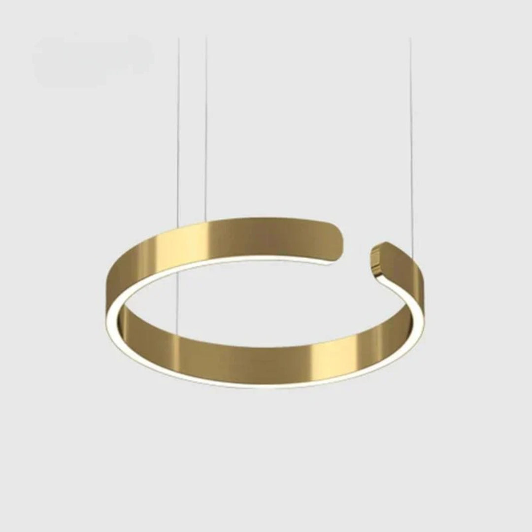Cirkelvormige LED metalen hanglamp