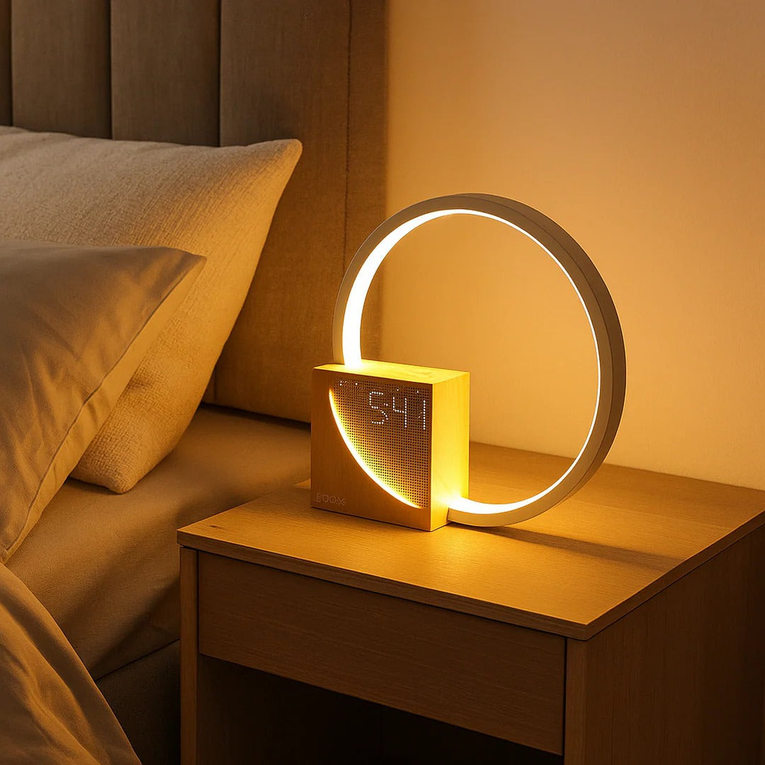 Moderne LED-wekker tafellamp