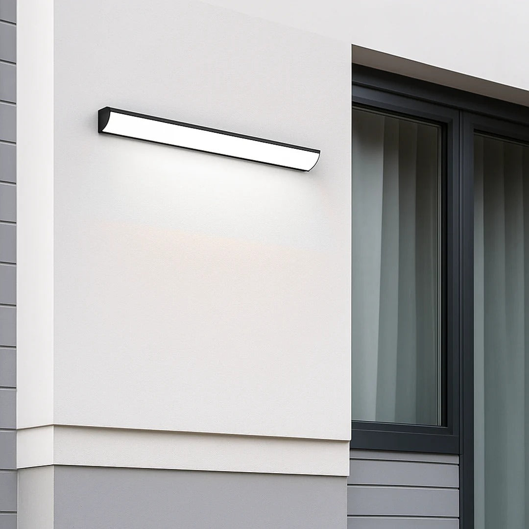 Moderne lineaire buitenwandlamp