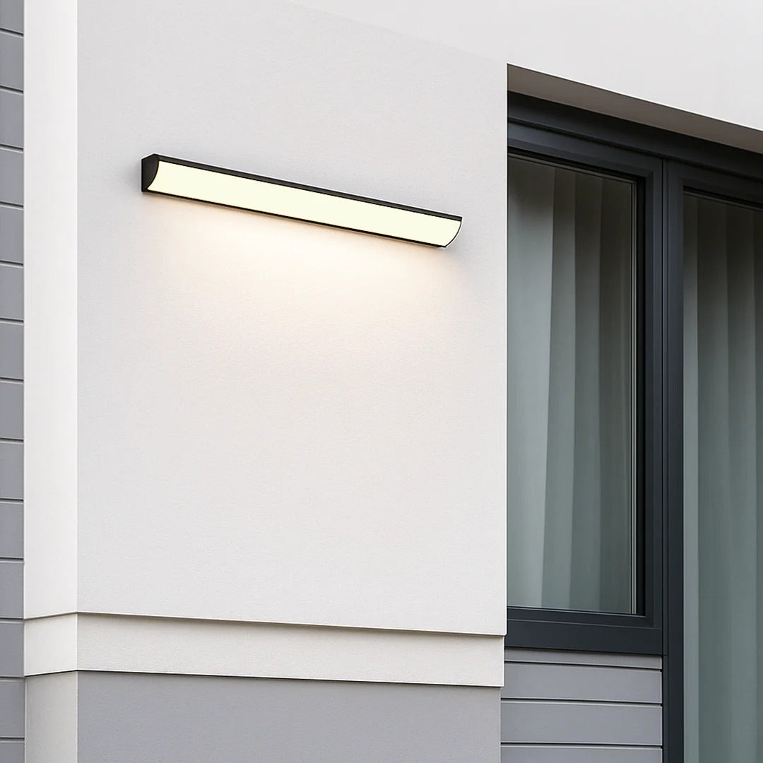 Moderne lineaire buitenwandlamp