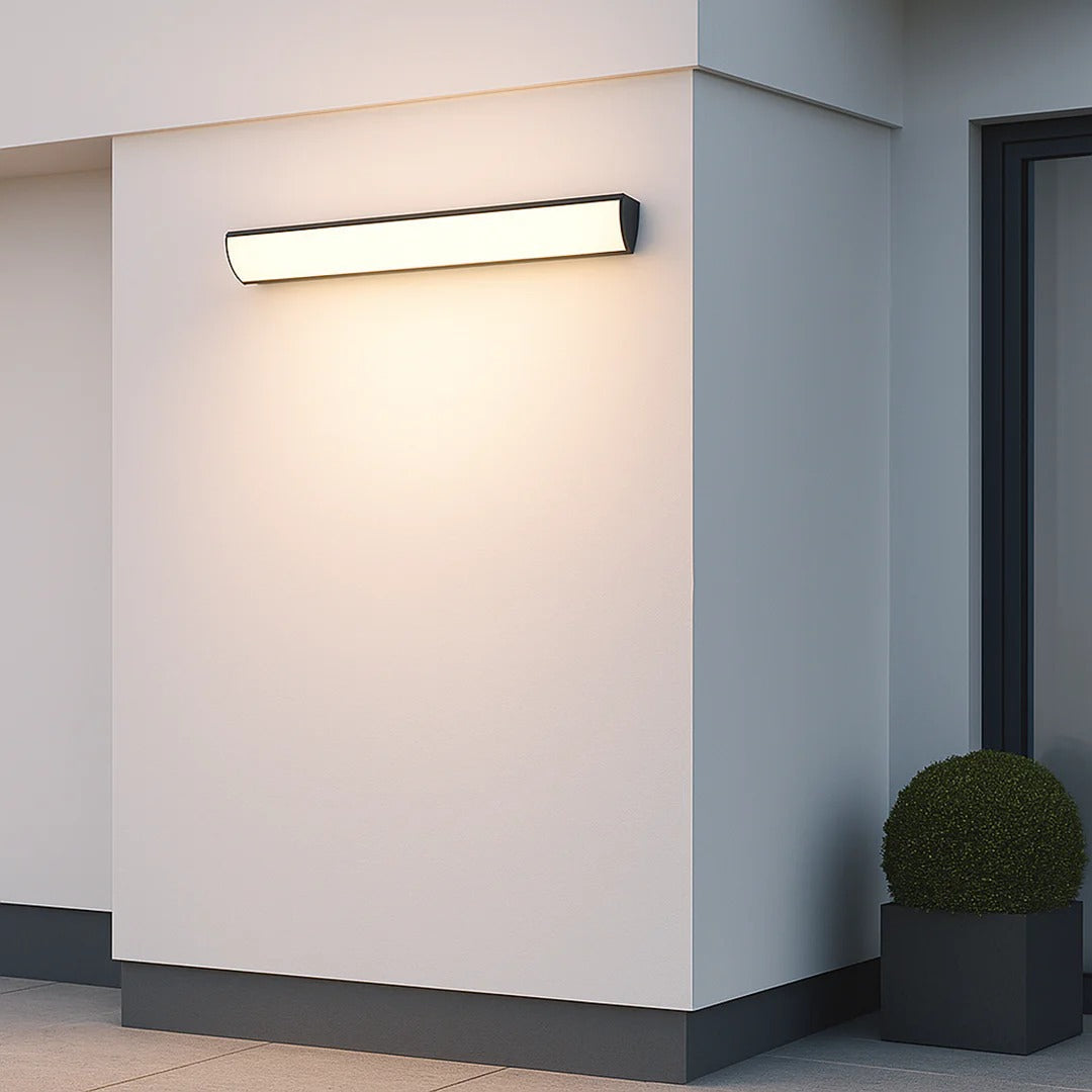 Moderne lineaire buitenwandlamp