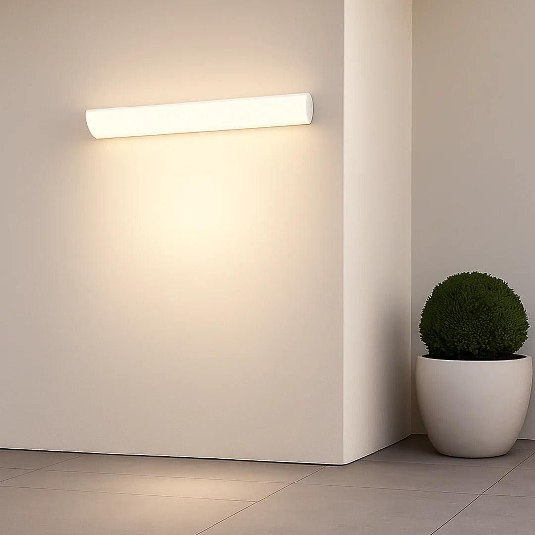 Moderne lineaire buitenwandlamp