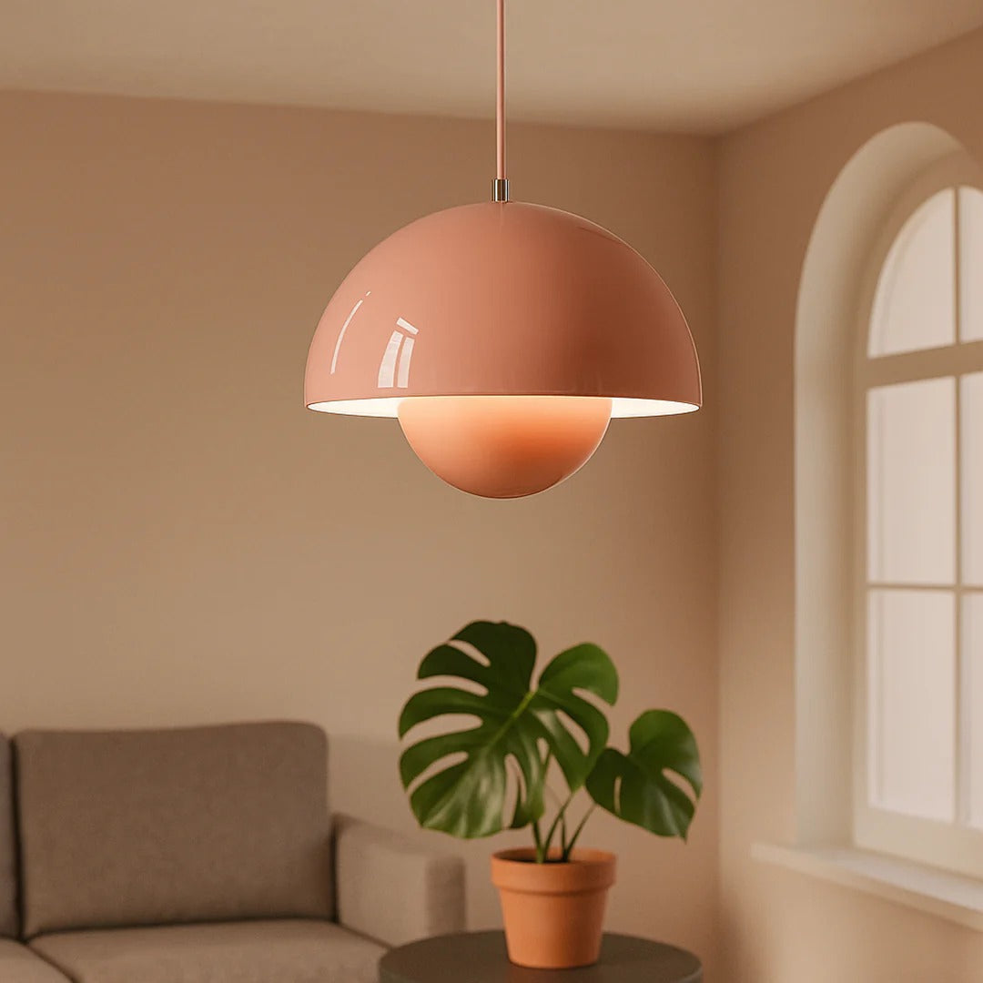 Scandinavische metalen hanglamp