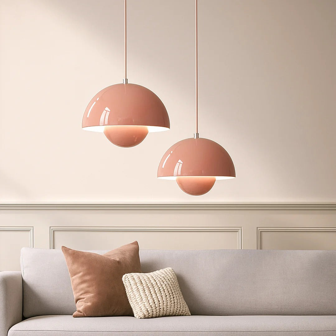 Scandinavische metalen hanglamp