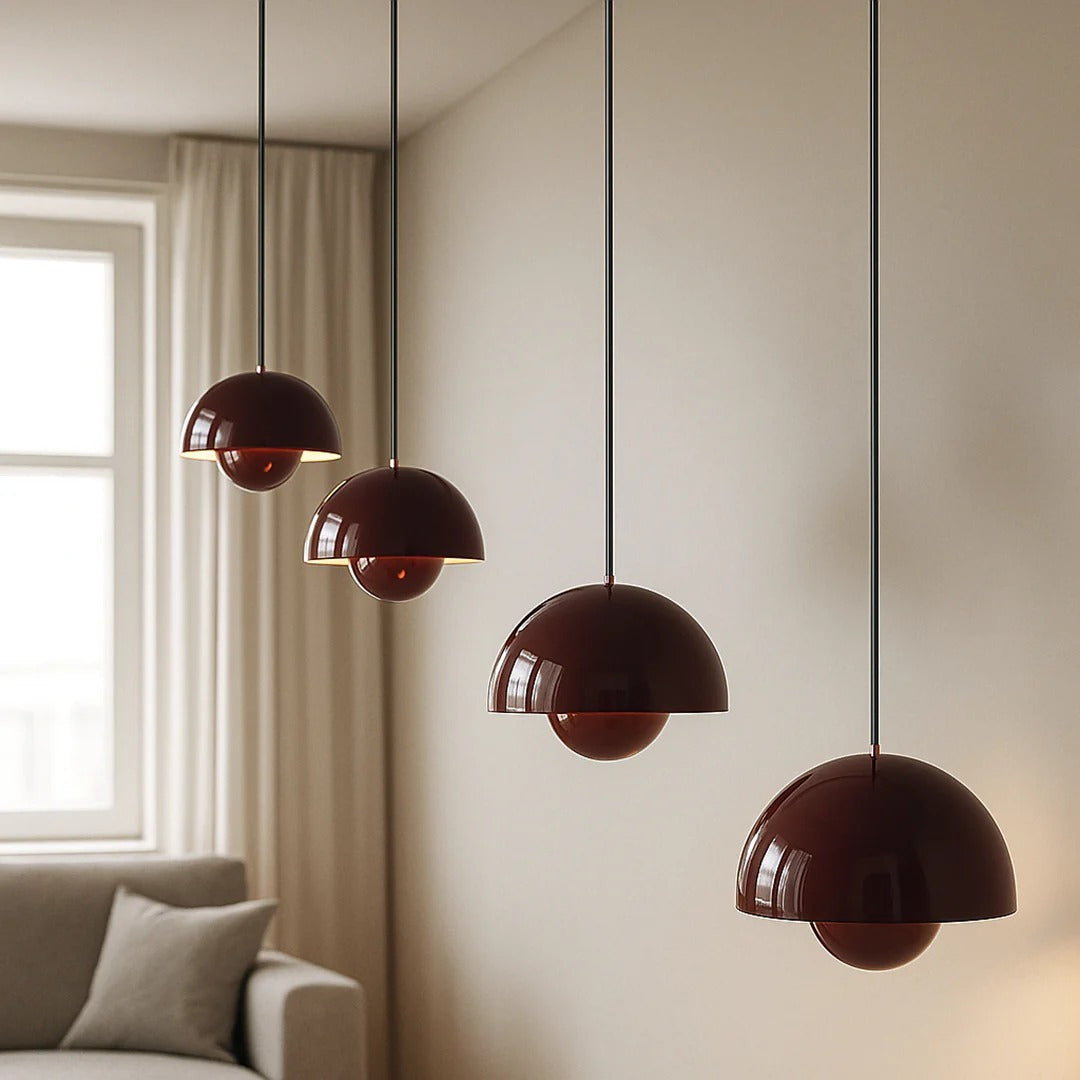 Scandinavische metalen hanglamp