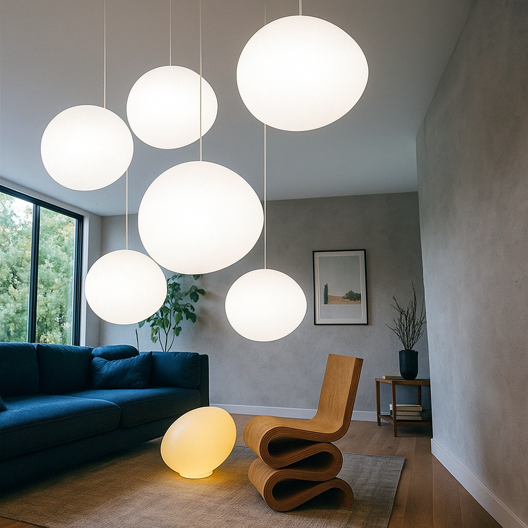 Minimalistische Glazen Ronde Hanglamp