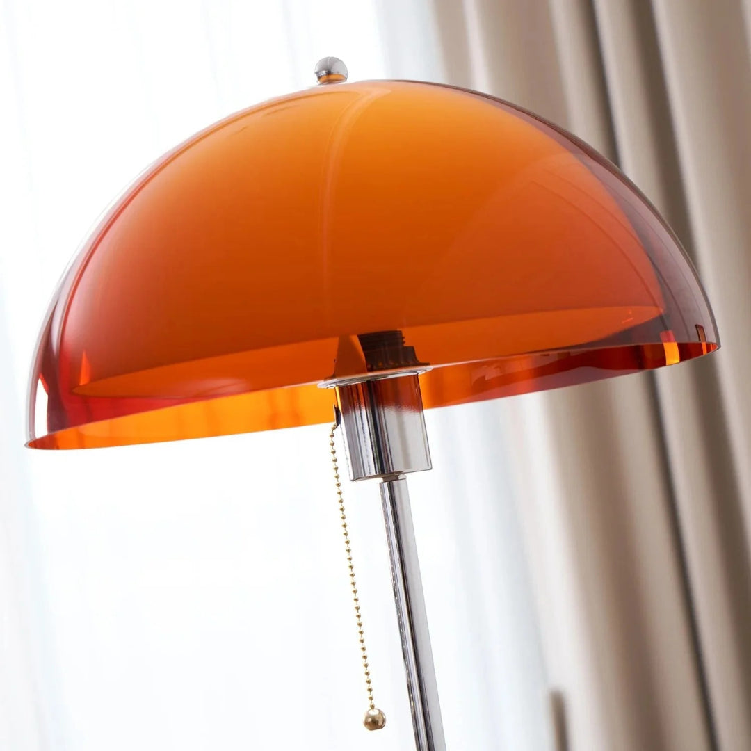 Retro metalen koepel vloerlamp